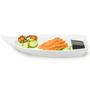 Imagem de 24 Barcas Melamina Branca para Sushi Sashimi Profissional Restaurante Oriental