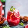 Imagem de 24 Copos de Vidro 450ML Redondo Vermelho Transparente