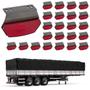 Imagem de 24 Lanterna Diamante Carreta LED Rubi c/ Supt. - Conect