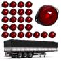 Imagem de 24 Lanterna Frontal Carreta LED Rubi 65mm c/ Sup. - Conect.