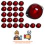 Imagem de 24 Lanterna Frontal Carreta LED Rubi 65mm c/ Sup. - Conect.