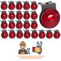 Imagem de 24 Lanterna Lateral Librelato LED Rubi 65mm C/ Sup. e Conec