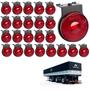 Imagem de 24 Lanterna Lateral Librelato LED Rubi 65mm C/ Sup. e Conec