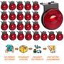 Imagem de 24 Lanterna Lateral Librelato LED Rubi 65mm C/ Sup. e Conec