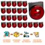 Imagem de 24 Lanterna Lateral Librelato LED Rubi 85mm c Suporte - Fio