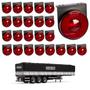 Imagem de 24 Lanterna Lateral Randon LED Rubi 85mm c/ Sup. - Conect.