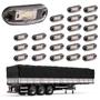 Imagem de 24 Lanternas Delimitadoras LED Carreta Lateral Cristal