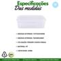 Imagem de 24 Marmita Fitness 250Ml Tampa Sem Lacre Freezer Microondas.