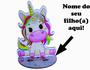 Imagem de 24 Peças Centro Mesa Unicornio vazado Personalizado Lembranças Festa