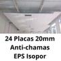 Imagem de 24 Placas De Isopor Anti-chamas Espessura 20mm (2cm)  Forro Térmico Acústico