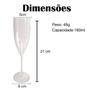 Imagem de 24 Taças De Champanhe Acrílico Cristal 160ml ChandonChampagn