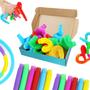 Imagem de 24 Tubos Fidget Toy Mini Pop Tubes RTUDOPUYT - Brinquedo para Crianças