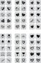 Imagem de 240 Adesivos Para Unhas Desenhos Pretos Película 3d