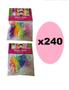 Imagem de 240 Xuxinhas Elásticos De Silicone Colorida Com Bolinha