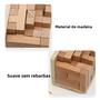 Imagem de 25 Blocos Em Forma De T Quebra-cabeças 3D De Madeira Clássico Luban Lock Cube Jogo Intelectual Para
