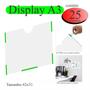 Imagem de 25 Display A3 Expositor Folhas Quadro Avisos Parede Pet Vert