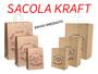Imagem de 25 Sacola Kraft Amor Com Alça Tamanho M 32x24x11,5