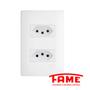 Imagem de 25 Tomadas Dupla Padrão 2P+T Distanciadas 10A/250V Habitat - FAME
