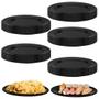 Imagem de 25 Travessas Prato Preto Oval para Sushi Petisco 25cm Melamina  Fuxing 