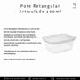 Imagem de 25 Unid. Embalagem Articulada Mini Doce Retangular 400ml