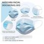 Imagem de 250 Mascaras Tripla Proteção Facial Byd Care Azul