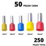 Imagem de 250un Terminal Tubular Ilhós Simples de 6,0mm² a 35,0mm²