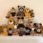 Imagem de 25cm Kawaii Selva Animal Brinquedos De Pelúcia Para Crianças Cão Zebra Elefante Leão Raposa Girafa