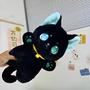 Imagem de 25cm Preto Branco Gato Brinquedo De Pelúcia Boneca Animal De Pelúcia Para Crianças Meninas Presente