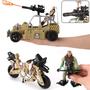 Imagem de 26 PCS Army Men Helicopter Carrier Toys, Military Soldier Action Figures, Combat Truck, Motocicleta, Jumbo Transport Aircraft with Lights & Sound, Armas Acessórios Playset for Kids Boys