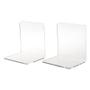 Imagem de 2Pcs Clear Acrilic Bookends L Shaped Desk Organizer Desktop Book Book Holder School Stationery Office Accessories Bookends