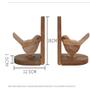 Imagem de 2PCS Mesa de Madeira Maciça para Armazenar Bookends Criativos, Estudantes