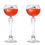 Imagem de 2pcs Professional Wine Whiskey Copita Glass Glass Glass Candlestick Candlestick Light Goblet Flower Hot Fashion Coffee Shop Bar Cup Vidro à moda antiga