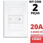 Imagem de 2un Interruptor Bipolar Simples 20A Com Placa Evidence FAME