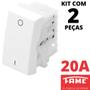 Imagem de 2un Módulo Interruptor Bipolar Simples 20A Modulare Evidence Blanc Mais FAME