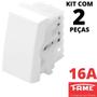 Imagem de 2un Módulo Interruptor Intermediário Four Way 16A Modulare Evidence Blanc Mais FAME