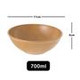 Imagem de 2un Tigela bowl 700ml salada petiscos Marrom Claro 17cm