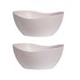 Imagem de 2un Tigela saladeira bowl oval servir 1,9lt bege