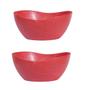 Imagem de 2un Tigela saladeira bowl oval servir 1,9lt vermelho