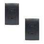 Imagem de 2un Tomada Dupla USB Bivolt 15W 5V 3A Com Placa Habitat Black FAME