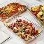 Imagem de 2UNI Assadeira Retangular 2,2L Média Saladeira Forno Microondas
