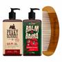 Imagem de 2x Balm Barba Peaky Blinders Guaraná Pente Curvo Don Alcides