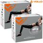 Imagem de 2x Bola Suíça para Pilates e Yoga Gym Ball com Bomba 55cm Vollo