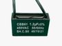 Imagem de 2x Capacitor Partida 1,2uf/450v Fio 37x12x22mm Cbb61