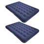 Imagem de 2x Colchonete Colchao Casal p/ Dormir Bestway Azul até 300kg