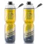 Imagem de 2x Garrafas Caramanhola Térmica Ciclismo 700ml Bike PTK Amarelo