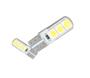 Imagem de 2X Lâmpada T10 6Leds Siliconada 4041 SMD Super Branca 6000k