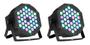 Imagem de 2X Refletor Led Par Slim 36 Leds Rgb 3 Cores Bivolt Luminos