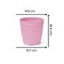 Imagem de 2X Vaso Aquarela 3,5 (1,7L) Rosa NUTRIPLAN