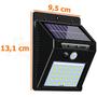 Imagem de 3 Arandela Recarregavel Solar Sensor 30led Lky0030-2 Luatek