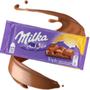 Imagem de 3 barras de chocolate milka de caramelo tripla textura 100g